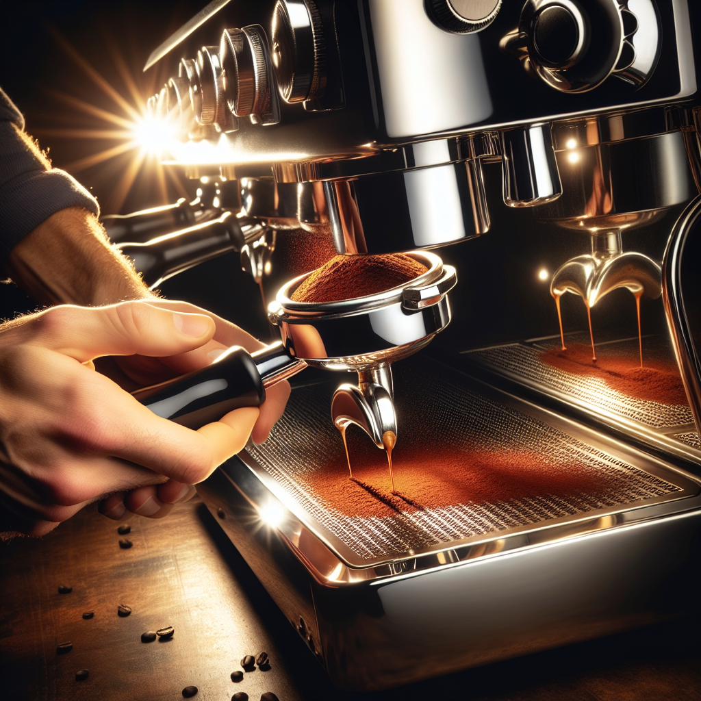 mastering-espresso-delonghi-coffee-machine-tamping-dosage